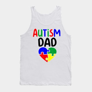 Autism Awareness Month Accept Autism Dad Tank Top